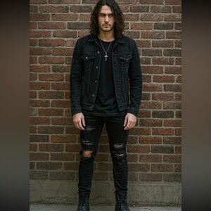 Waimea Black Wash Denim Skinny Stretch Fit Jeans 30